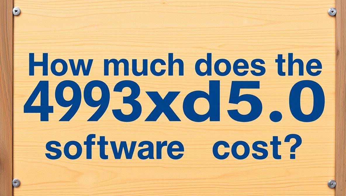 how much does the 493xds5.0 software cost